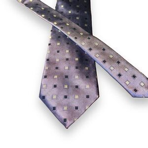 Sartoriale Profuomo Purple Check 100% Silk Textured Tie